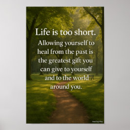 Livet är för Kort Wall Art Poster