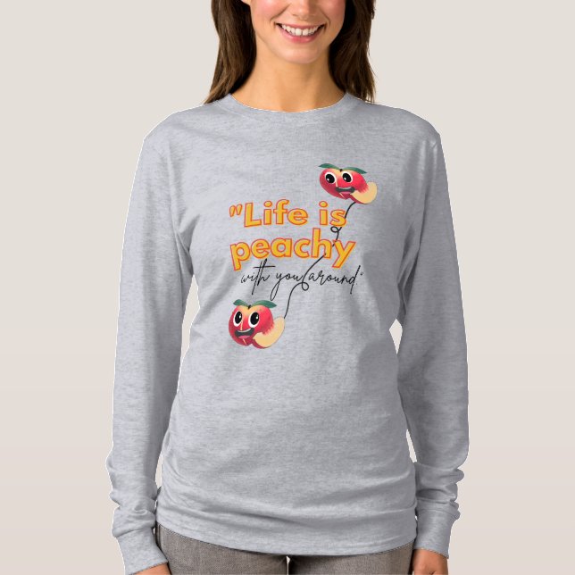 LIVET ÄR FREDSFALL MED DIG RUNT. T SHIRT (Framsida)