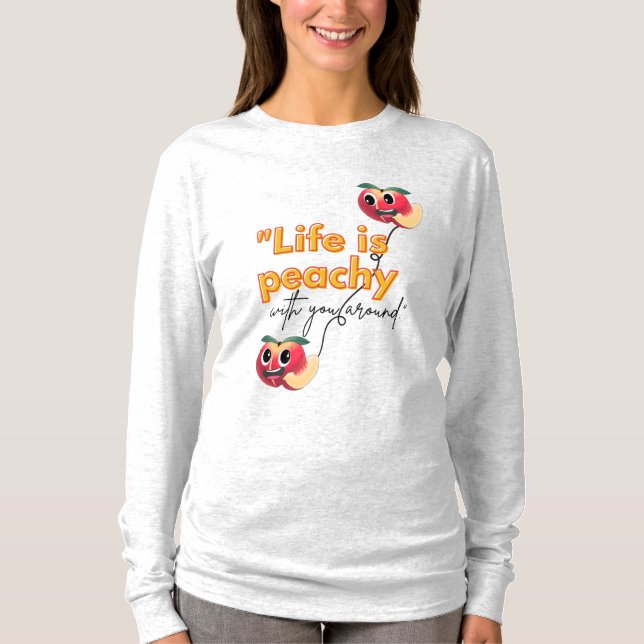 LIVET ÄR FREDSFALL MED DIG RUNT. T SHIRT (Framsida)