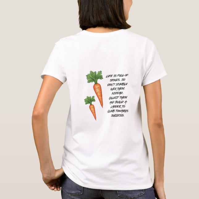 Livet är fullt av stenar t shirt (Baksida)