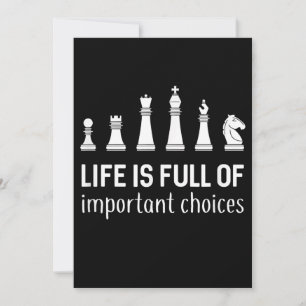 Livet är Fullt av viktiga val, Chess Älskare Julkort