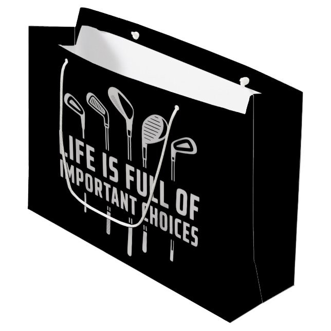 Livet Är Fullt Av Viktiga Val Golf Golfande (Framsidan Vinklad)
