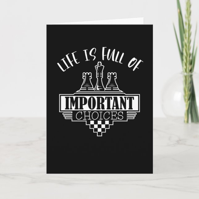 Livet är Fullt av viktiga valmöjligheter Kort (Framsida)