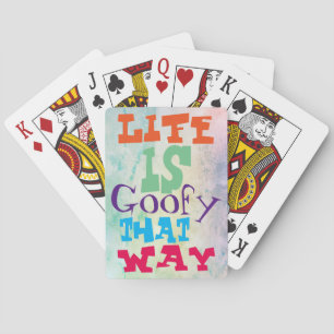 Livet är Goofy På det sättet Casinokort