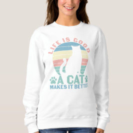 Livet Är Gott En Katt Gör Det Bättre T Shirt