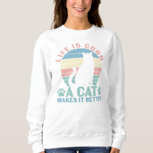 Livet Är Gott En Katt Gör Det Bättre T Shirt