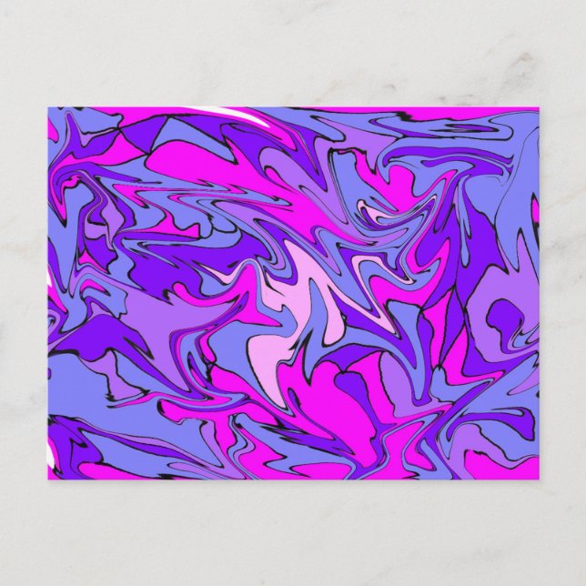 Livet är Groovy. Funky för återställande av coola Vykort (Framsida)