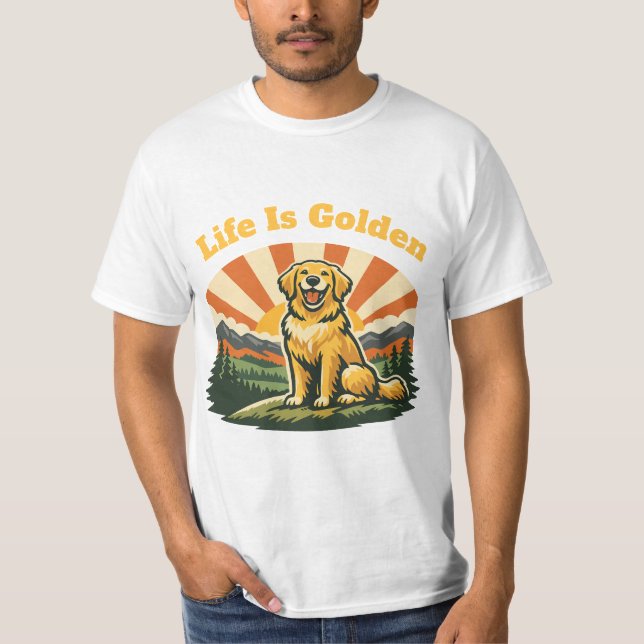 Livet är guld värt t shirt (Framsida)