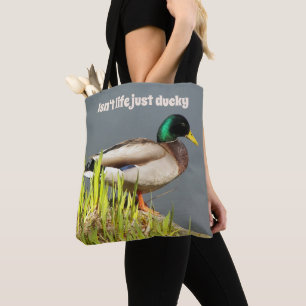Livet är inte bara Ducky Mallard Anka Tygkasse