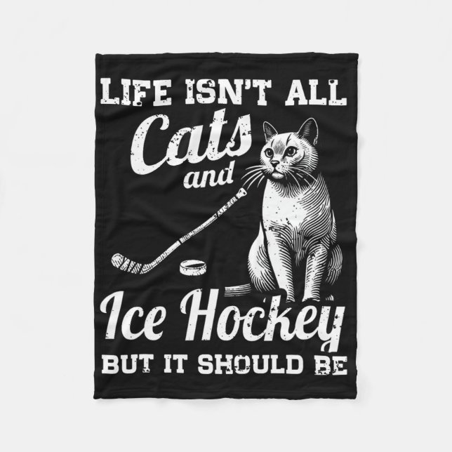Livet är inte bara katter och ishockey men det bor fleecefilt (Framsidan)
