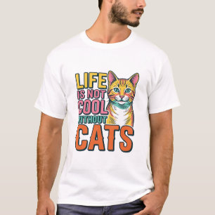 Livet är inte coolt utan katter Vintage katt tröja