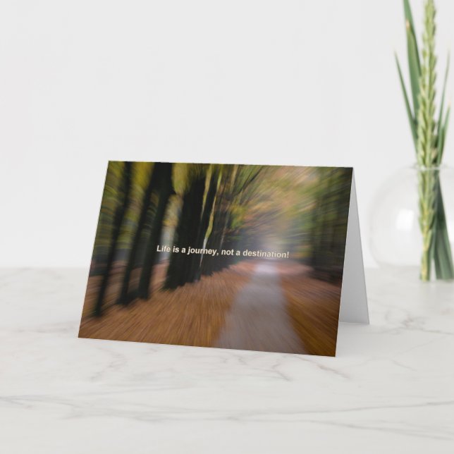 Livet är inte en destination kort (Framsida)