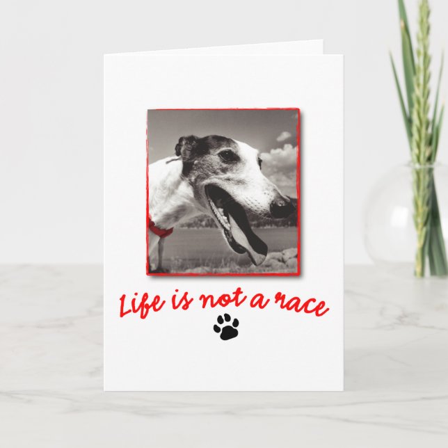 Livet är INTE en Tävling Kort (Framsida)