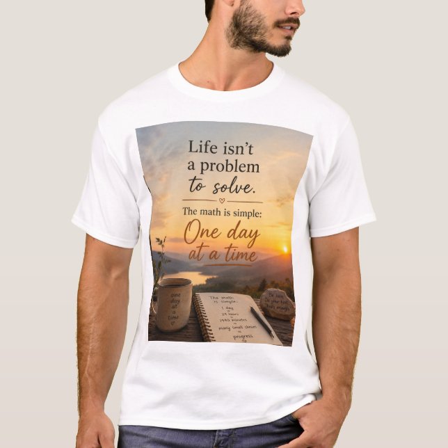 Livet är inte ett problem att lösa t shirt (Framsida)
