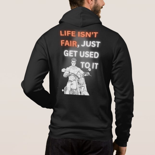 Livet är inte rättvist t shirt (Baksida)
