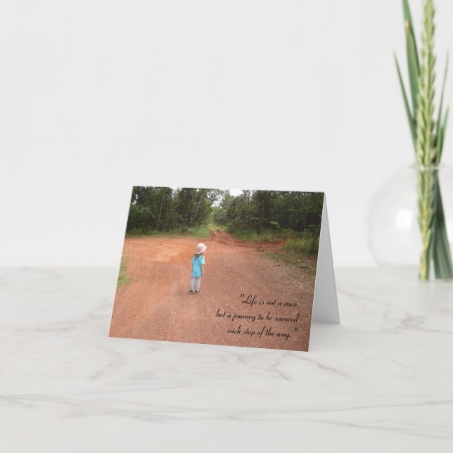 "Livet är inte tävling.." - v2. Kort (Framsida)