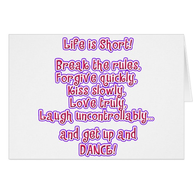 Livet är Kort (Framsidan Horizontal)