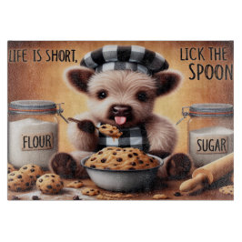 Livet är Kort Cow Cow Cutter Board