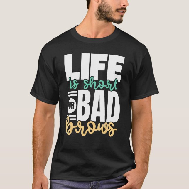 Livet är Kort för dåliga bläckfiskspassagerarhassa T Shirt (Framsida)