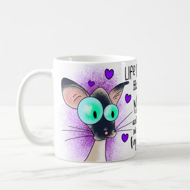 Livet är kort kaffemugg (Vänster)