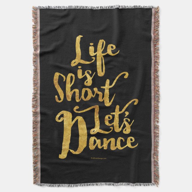 Livet är Kort Let's Dance Filt (Framsidan Vertikal)