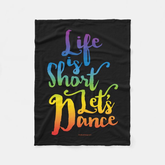 Livet är Kort Let's Dance Fleecefilt (Framsidan)