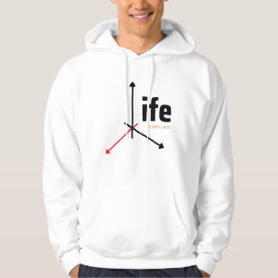 livet är kort, lev det hoodie