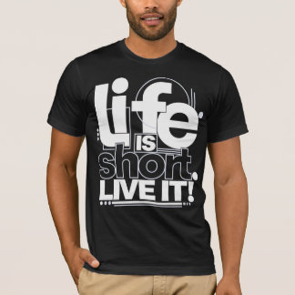 Livet Är Kort Lev Det Typsnitts T-Shirt
