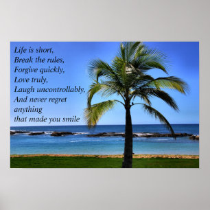 Livet är kort poster