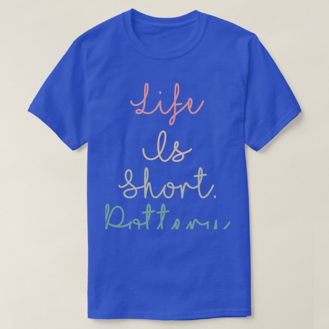 Livet är Kort Pottery T Shirt (Design framsida)