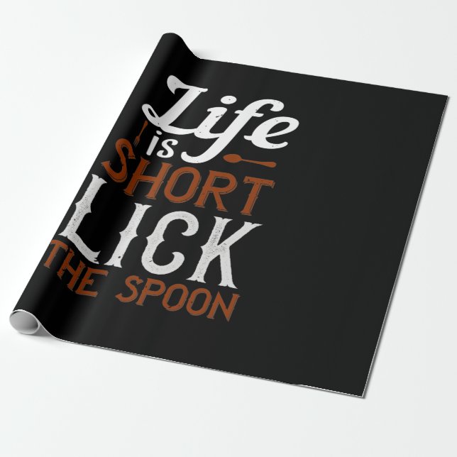 Livet är Kort Slickar spöken Presentpapper (Utrullad)