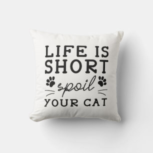 Livet är Kort som förstör ditt katt Kudde