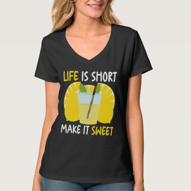 Livet är Kort som gör det sött, Lemonade stand Che T Shirt (Framsida)