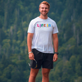 Livet är Kort-uppmuntran T Shirt