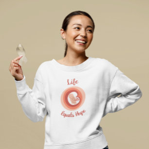Livet är lika med hopp – Medvetenhet om pro-life T Shirt