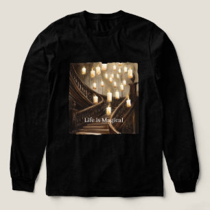Livet är Magiska Ljusstakar Trappa T Shirt
