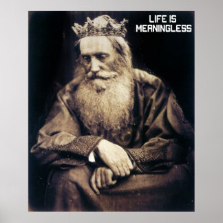 Livet är meningslöst poster