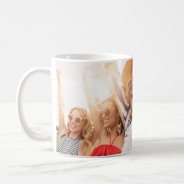 Livet är mer Roligt med mina flickors fotokaffe Mu Kaffemugg (Vänster)