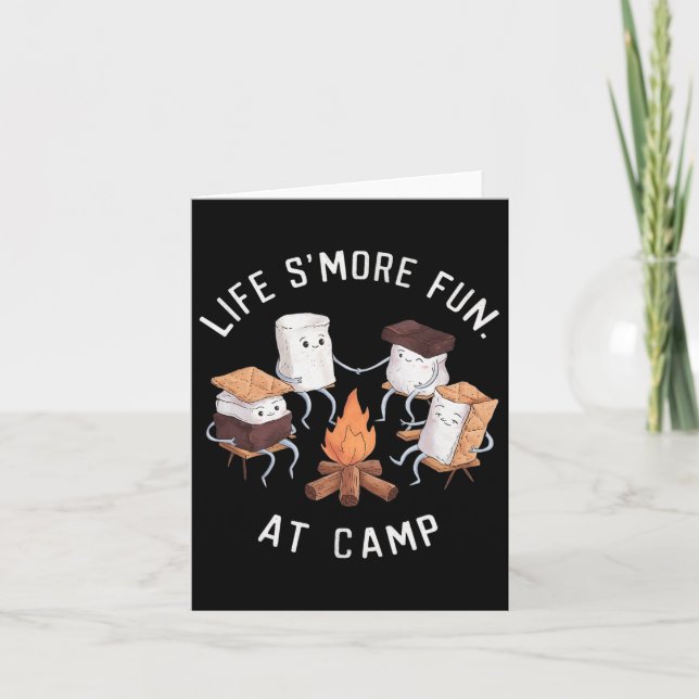 Livet är mer Roligt på Camp Marshmallow Kort (Framsida)