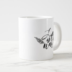 Livet är nu jumbo mugg