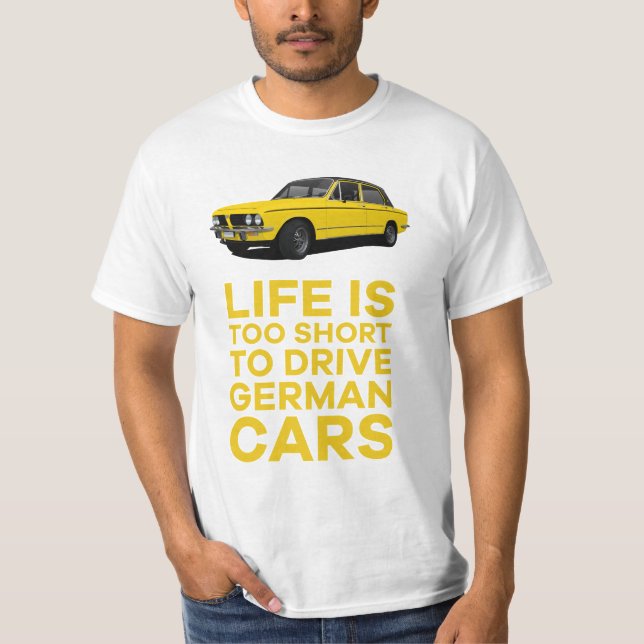 Livet är också.. för att köra tyska t shirt (Framsida)