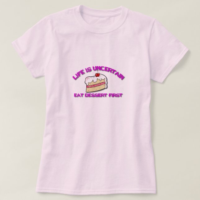 Livet är osäkert tee shirt (Design framsida)