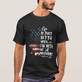 Livet är precis bättre när jag är med min mekanik t shirt