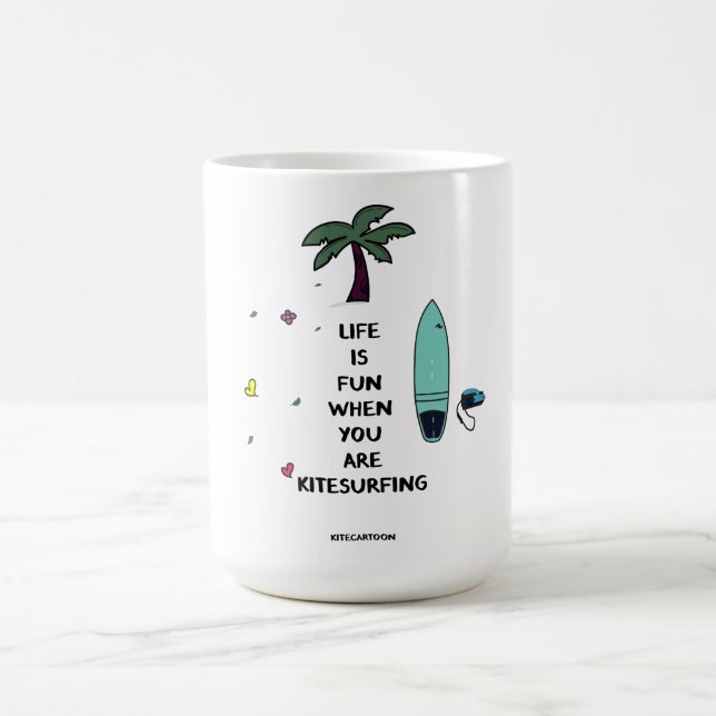 Livet är roligt när man.. kaffemugg (Center)
