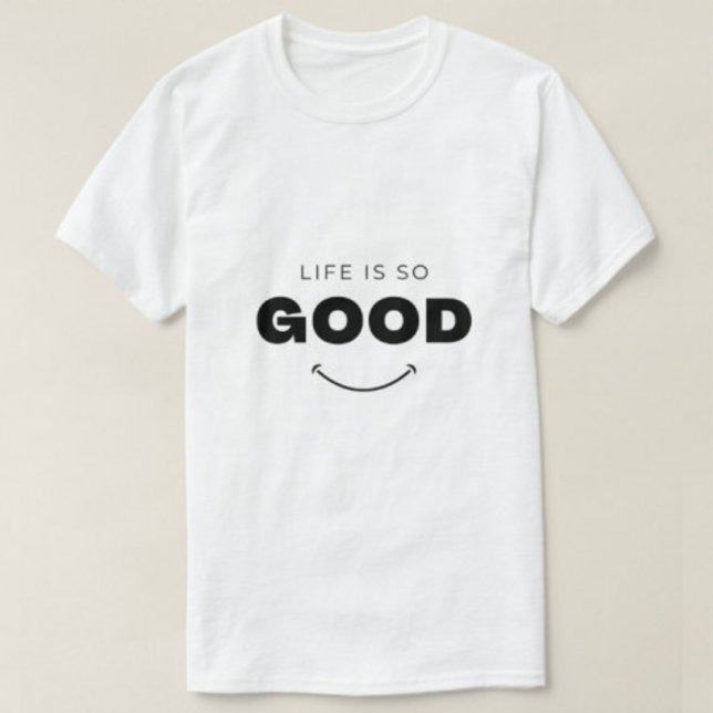 Livet är så Bra modern Typography White | MANAR | T Shirt (Skapare uppladdad)