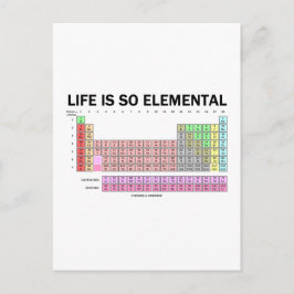 Livet är så elementärt (Bord i Inslag) Vykort