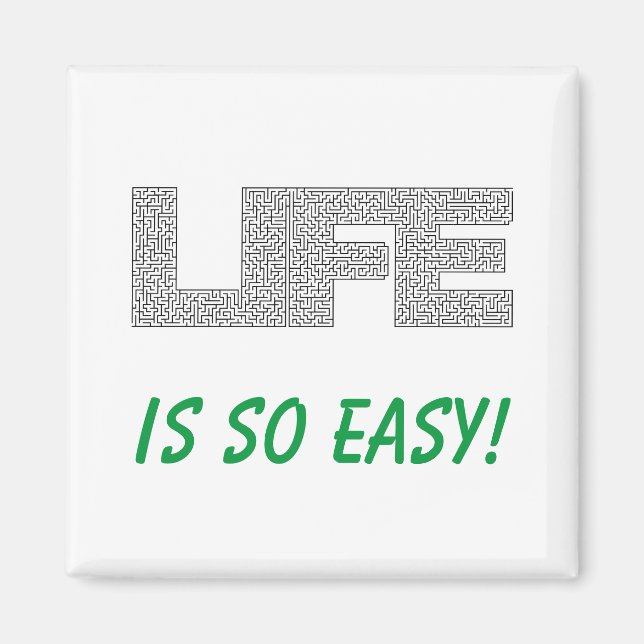 Livet är så enkelt magnet (Framsidan)