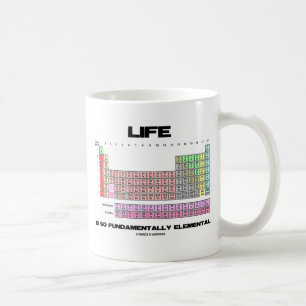 Livet är så i grund och botten ett elementärt peri kaffemugg