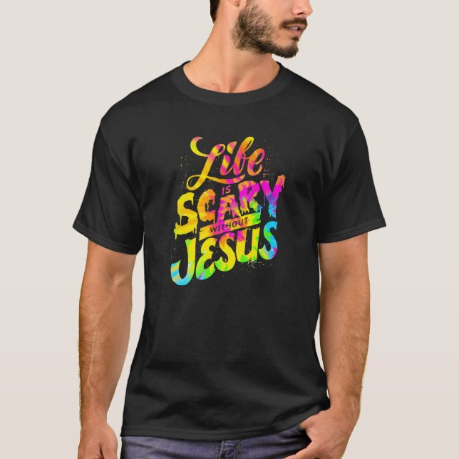 Livet är skör utan Jesus - Christian Faith Hall T Shirt (Framsida)