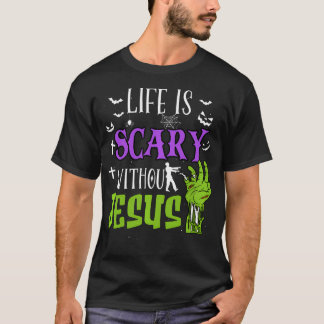 Livet är skör utan Jesus Christian Halloween Co T Shirt